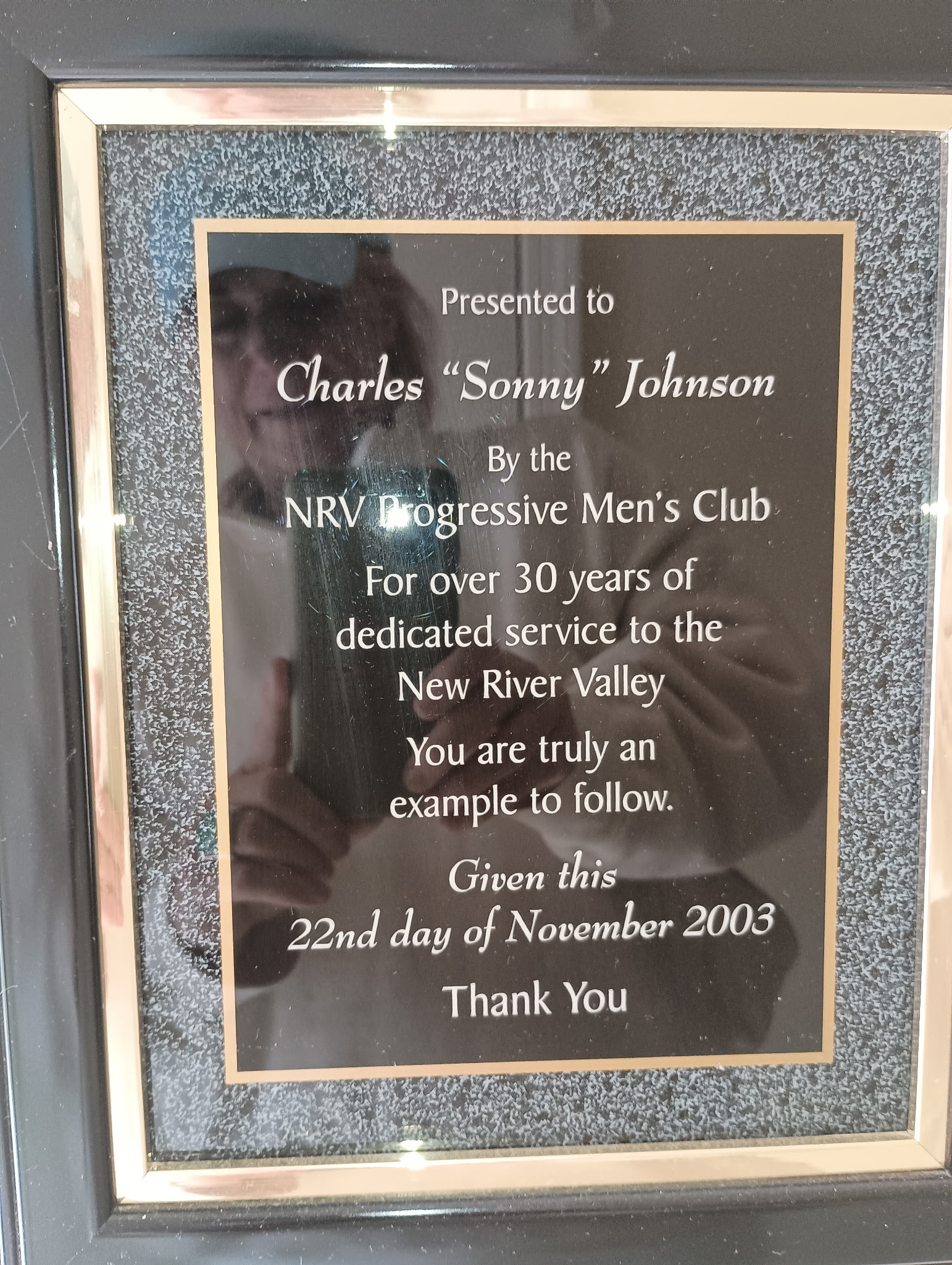 NRV Progressive Men's Club Award
